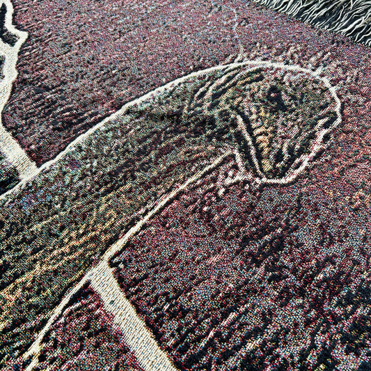 Dinosaur in the Rain blanket (60"x50")