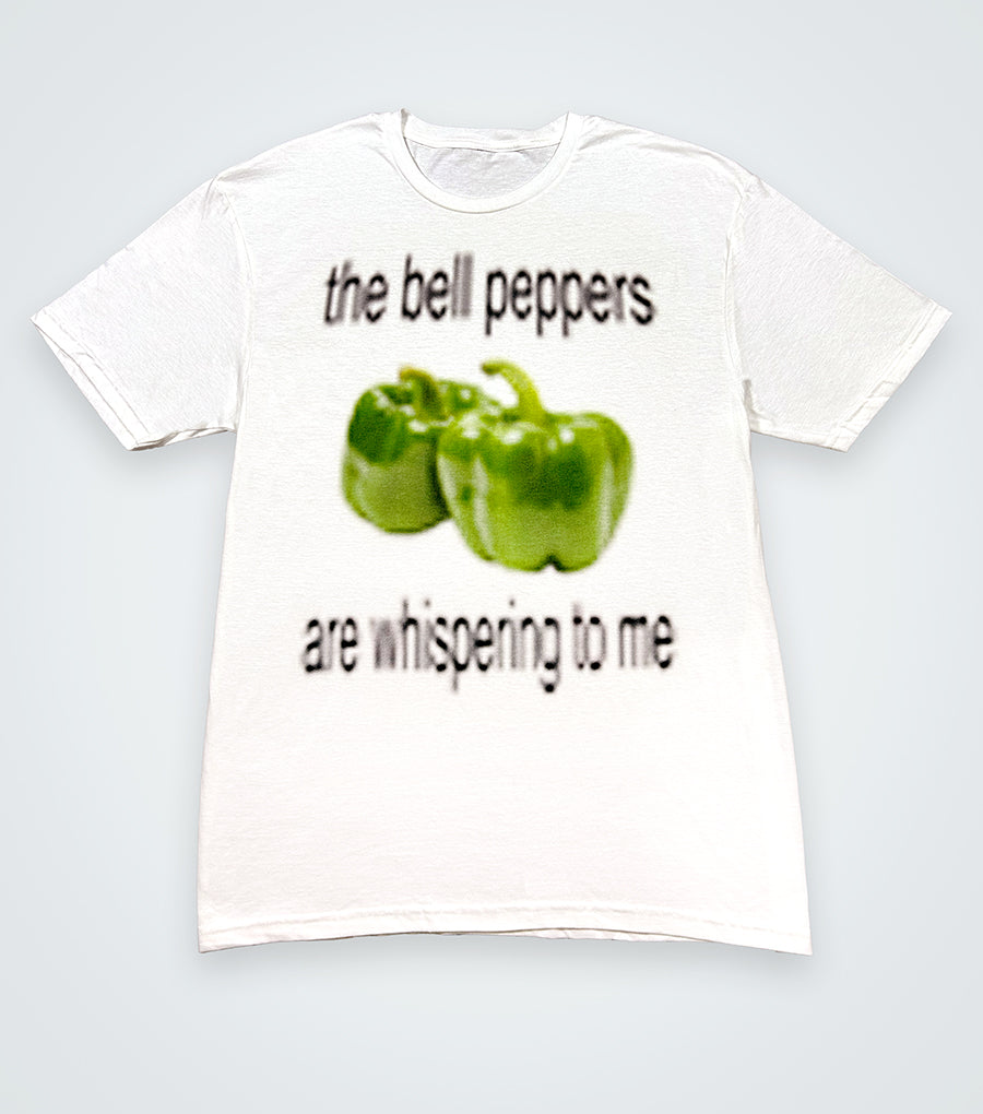 the bell peppers are whispering to me