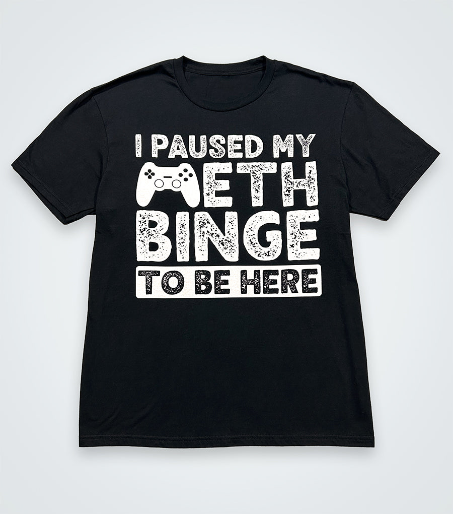I paused my meth binge to be here