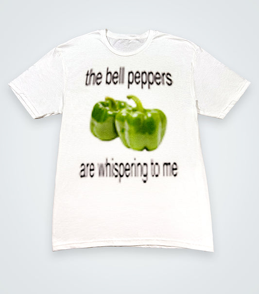 the bell peppers are whispering to me