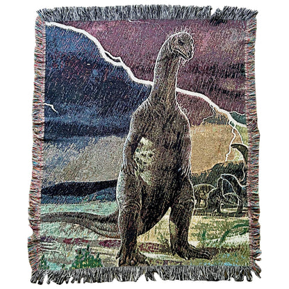Dinosaur in the Rain blanket (60"x50")